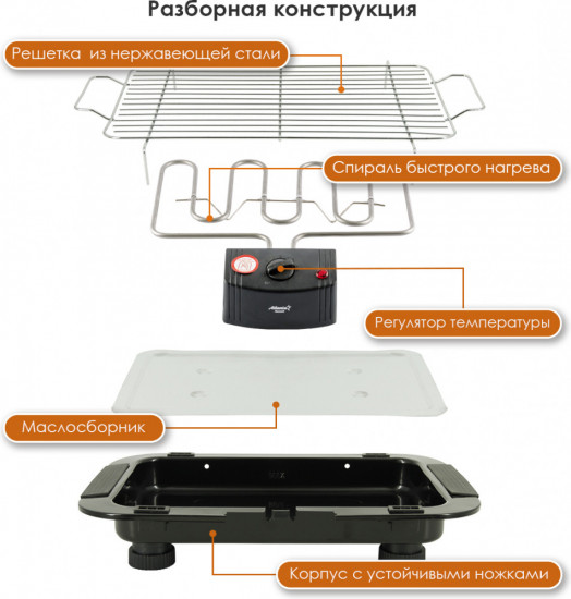 Электрогриль Atlanta ATH-1110