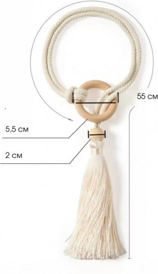 Комплект подхватов для штор с бахромой