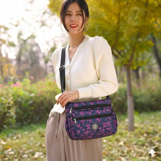 Сумка женская «Фиолетовые цветы»