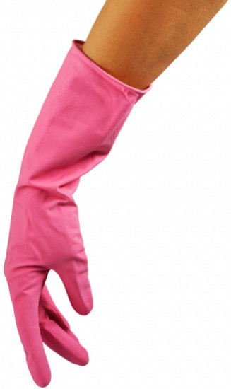 Перчатки резиновые универсальные с хлопковым напылением «Мягкие и эластичные»