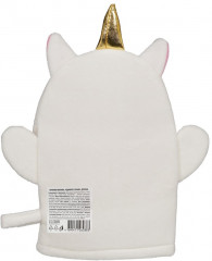 Мочалка-варежка детская «Белый Единорог» - Фото 1