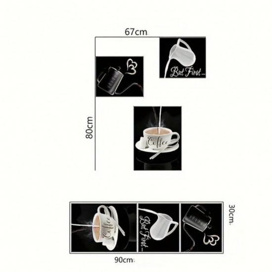 Набор интерьерных наклеек «Кофейник»