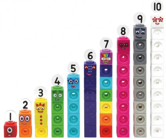 Набор активностей «Numberblocks от 1 до 10 с математическими кубиками»