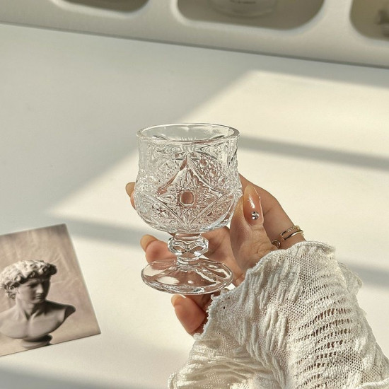 Набор рюмок из утолщенного стекла с гравировкой «Бабочки»