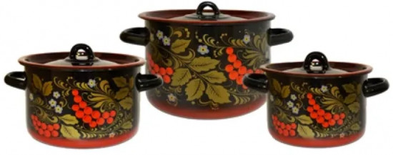 Набор кастрюль с крышками «Рябина»