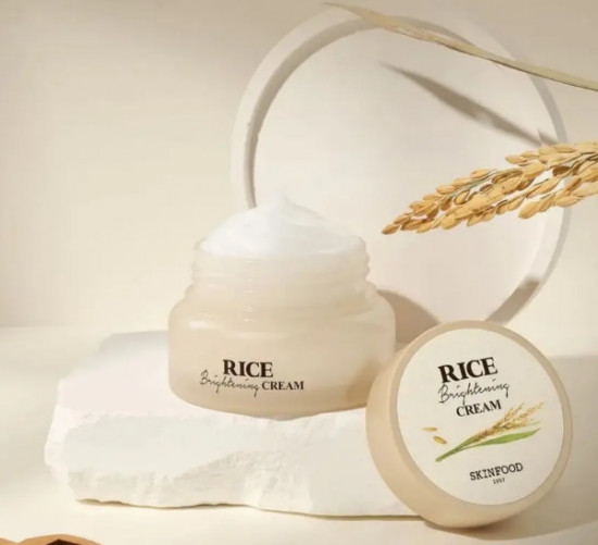 Осветляющий питательный крем для лица с экстрактом риса «Rice Brightening Cream»