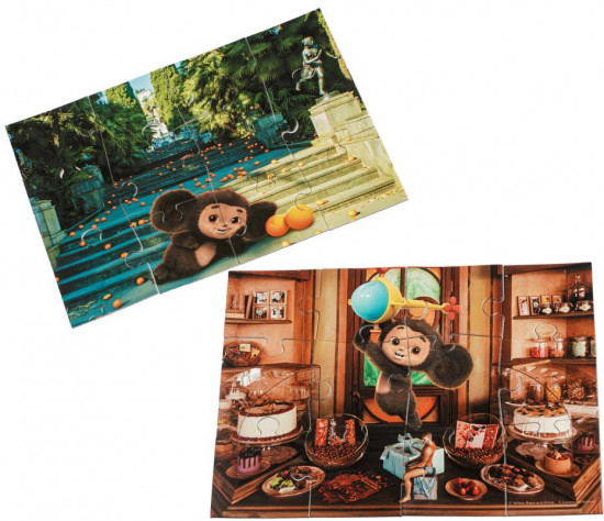 Игра-головоломка с липучками 2 в 1 «Чебурашка»