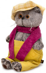 Игрушка мягкая «Кот Басик в кепке и шарфе» - Фото 1
