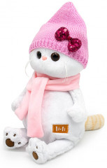 Игрушка мягкая «Кошка Ли-Ли в шапке с бантом и шарфе» - Фото 3