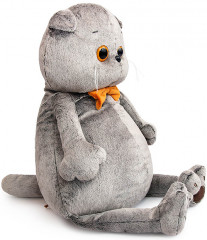 Игрушка мягкая «Кот Басик с бархатным бантом» - Фото 1