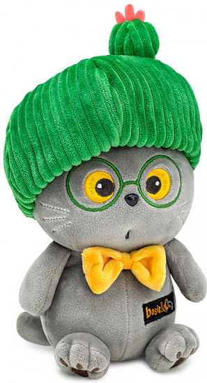 Игрушка мягкая «Кот Басик Ботаник»