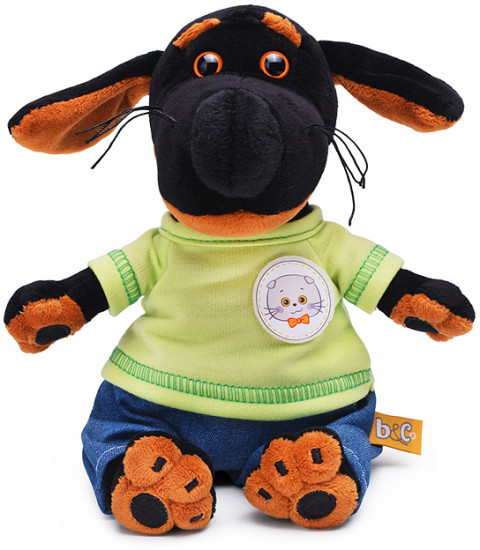 Игрушка мягкая «Собака Ваксон Baby в брючках Деним»