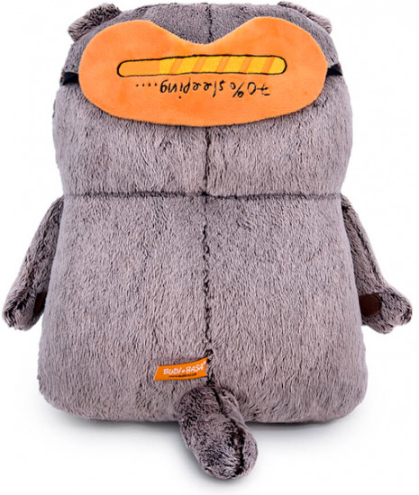 Игрушка мягкая «Кот Басик подушка в маске для сна»
