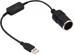 Разветвитель цельный автомобильный переходник-инвертер USB - Фото 2