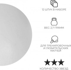 Набор мячей для настольного тенниса «Premier 3» - Фото 1