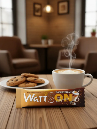 Батончик со вкусом капучино «WattSON»