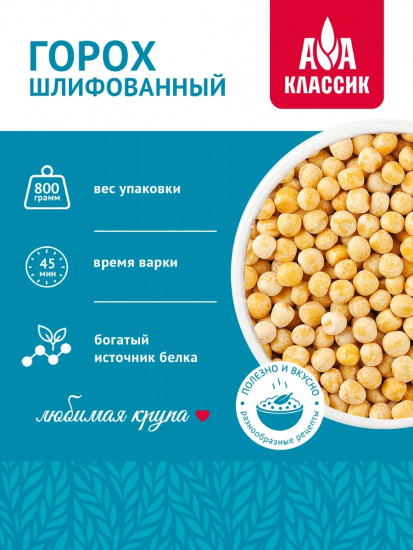 Горох шлифованный
