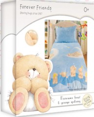 Комплект постельного белья для детской кроватки «Лунный мишка» (арт. 8621, поплин, 1 наволочка 40х60) - Фото 2