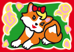 Набор для рисования «Цветной песок. Рыжая кошечка» - Фото 1