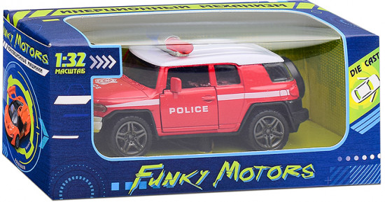 Машинка инерционная с мигалкой die-cast