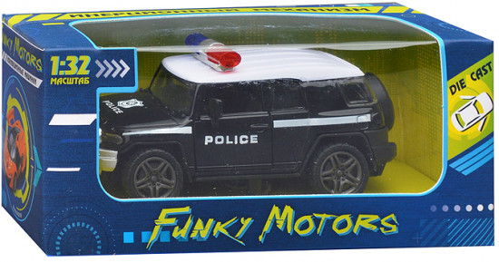 Машинка с мигалкой die-cast