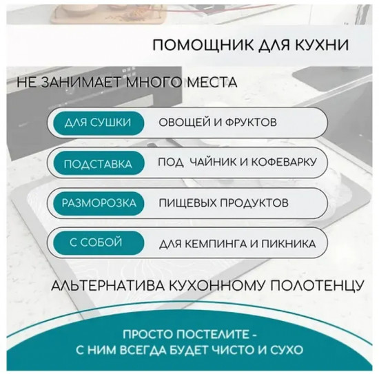 Коврик для сушки посуды