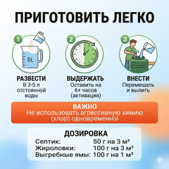 Биопрепарат СЖК 3 в 1 для септиков, выгребных ям и компоста - Фото 2