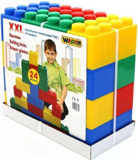 Конструктор Строительный XXL, деталей 24 шт