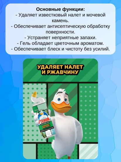 Средство для чистки унитаза «Цветочный. Garden arcade»