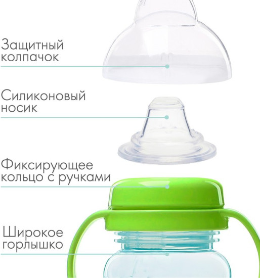 Поильник-непроливайка детский с мягким носиком