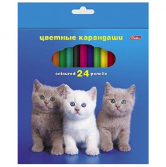 Карандаши цветные, 24 цвета - Фото 1