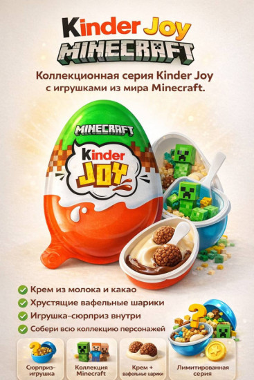 Шоколадное яйцо Майнкрафт