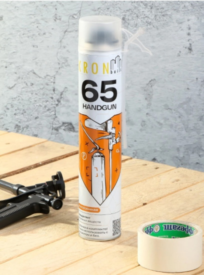 Пена монтажная профессиональная всесезонная «Handgun 65»
