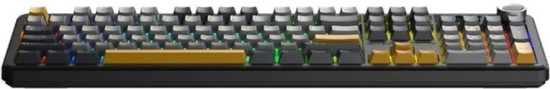 Беспроводная игровая клавиатура F108 Pro Серо-желтая