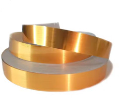 Самоклеящаяся лента интерьерная 50м Gold ширина 1см - Фото 1