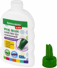 Клей ПВА, усиленный, KIDS с дозатором (для школы, хобби и творчества), 125 г, 271937 - Фото 2
