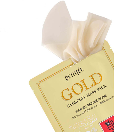 Маска для лица гидрогелевая с золотом «Gold Hydrogel Mask Pack»