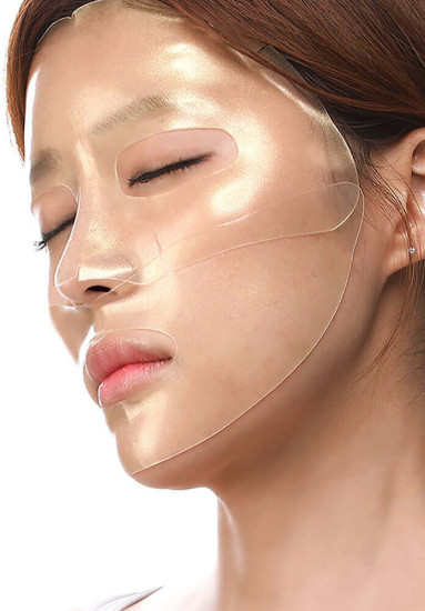 Маска для лица гидрогелевая с золотом и улиточным муцином «Gold & Snail Hydrogel Mask Pack»