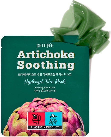 Маска для лица гидрогелевая освежающая с экстрактом артишока «Artichoke Soothing Hydrogel Face Mask»