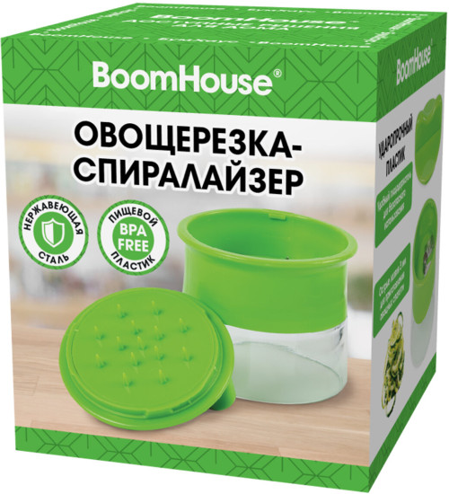 Овощерезка-спиралайзер, ручная, нержавеющая сталь, (БУМХАУС), 702097