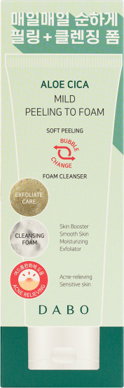 Мягкая пилинг-пенка с алоэ и центеллой «Aloe Cica Mild Peeling To Foam»