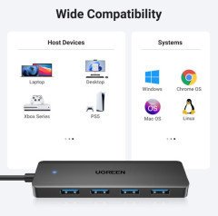 Картридер USB 3.0 для USB 3.0 (CM219) 25851 черный - Фото 1