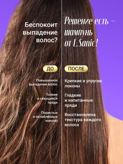 Шампунь для волос питательный восстанавливающий с кератином «Nutritional Moisturizing Shampoo»