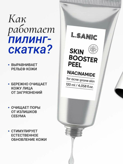 Пилинг-гель для лица с ниацинамидом и экстрактом папайи «Niacinamide Skin Booster Peeling Gel»