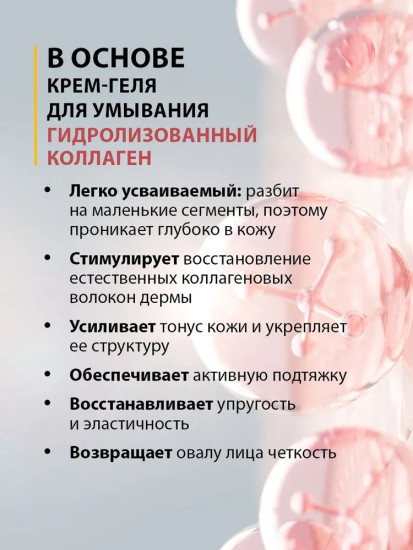 Крем-гель для умывания Collagen Active для всех типов кожи!