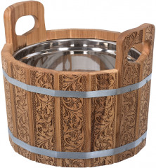 Ушат шайка с нержавеющей вставкой - Фото 1