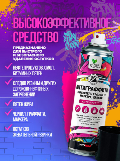 Очиститель граффити, маркера, краски «Антиграффити»