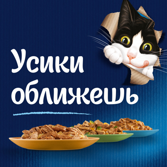 Набор кормов для кошек с ягнёнком и курицей в желе