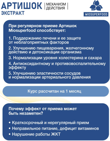 Экстракт артишока Холидекс 180 таблеток Миофарм, комплекс для печени, витамины для кишечника и пищеварения, гепатопротектор, БАД