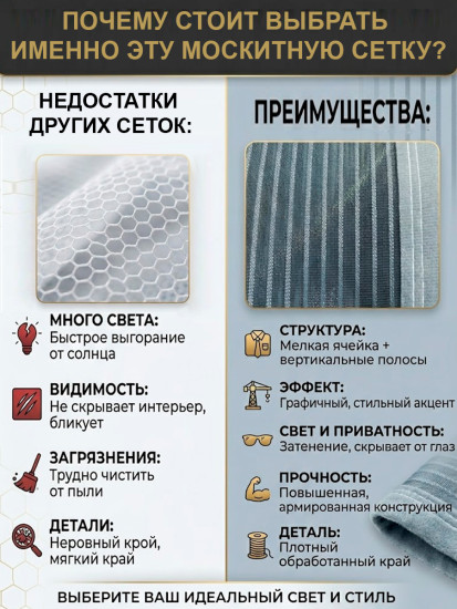 Сетка москитная на окно 130х150см серый